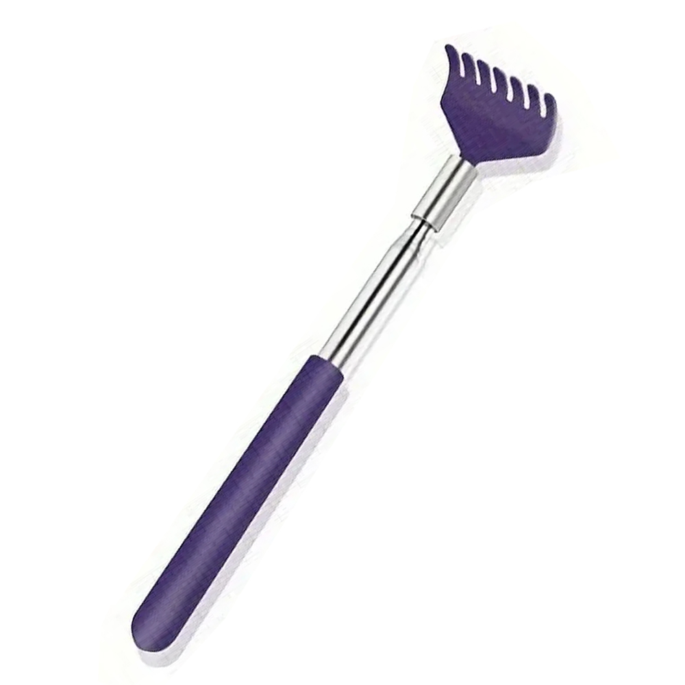 Gratte-dos télescopique Portable extensible en acier inoxydable, outil de grattage du dos télescopique, outil de Massage,: Marron