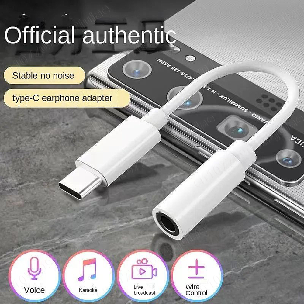 NNBILI USB typu C do gniazda słuchawkowego 3,5 mm Cyfrowy adapter audio do iPhone'a 15Pro Sumsang Xiaomi Poco LG Kabel audio Aux