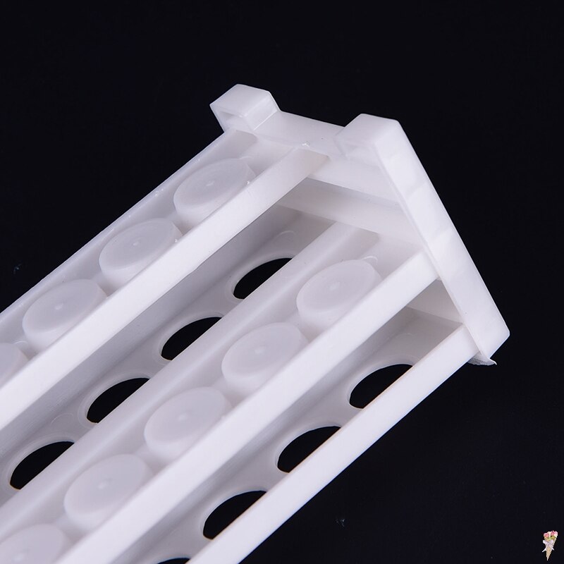Roestvrijstalen Buizenrek, Reageerbuisorganizer, 6-50 Gaten Reageerbuisrek, Voor Buizen Van 13-40 Mm, Brede Basis, Corrosiebestendig Waterdicht, Voor Verschillende Laboratoria,21mm-40 Hole