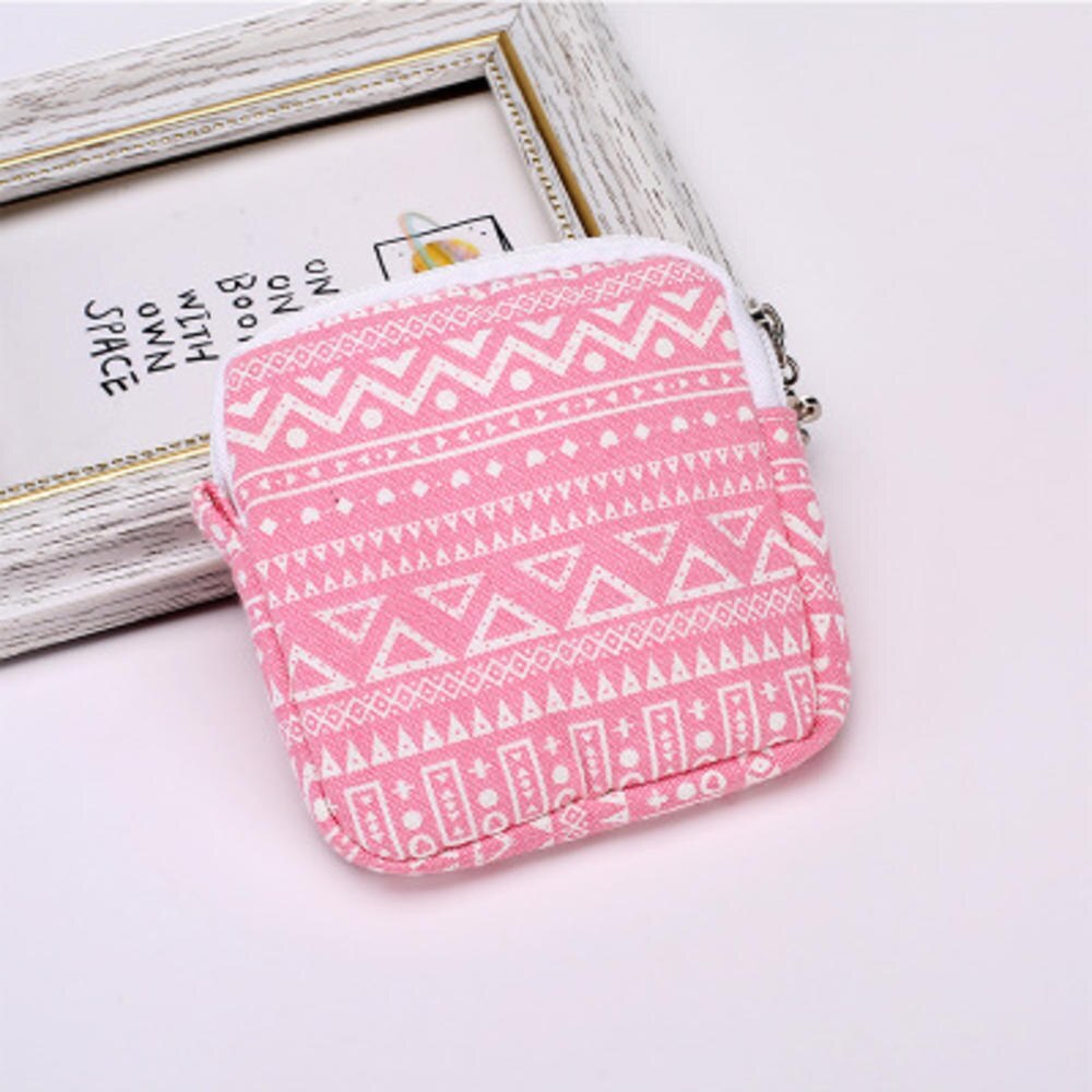 Large capacity sanitary napkin storage bag cosmetic bag Neceser Make up bag zipper lipstick bag Косметичка purse travel storage: zipper-7