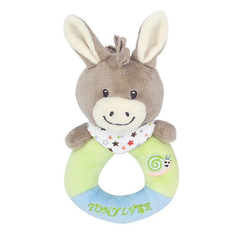 neue Baby Drehmaschine Hängen Ring Cartoon Tier Rasseln Krippe Baby Kinderwagen Hängen Spielzeug Beißringe Gefüllte Puppe