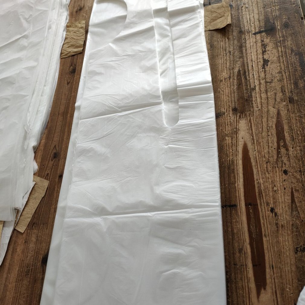Engångsförkläden plast transparent sanitetsstädförkläde för kvinnor män kök matlagning hushåll daglig användning
