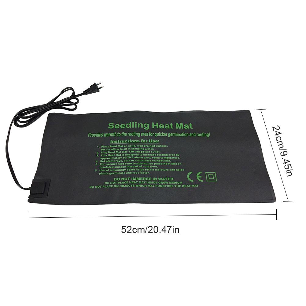 Sämling Wärme Matte Wasserdicht Anlage Keimung der Samen Ausbreitung Klon Starter Pad Warme Hydrokultur Heizung Pad Garten Liefert: 24x52cm EU