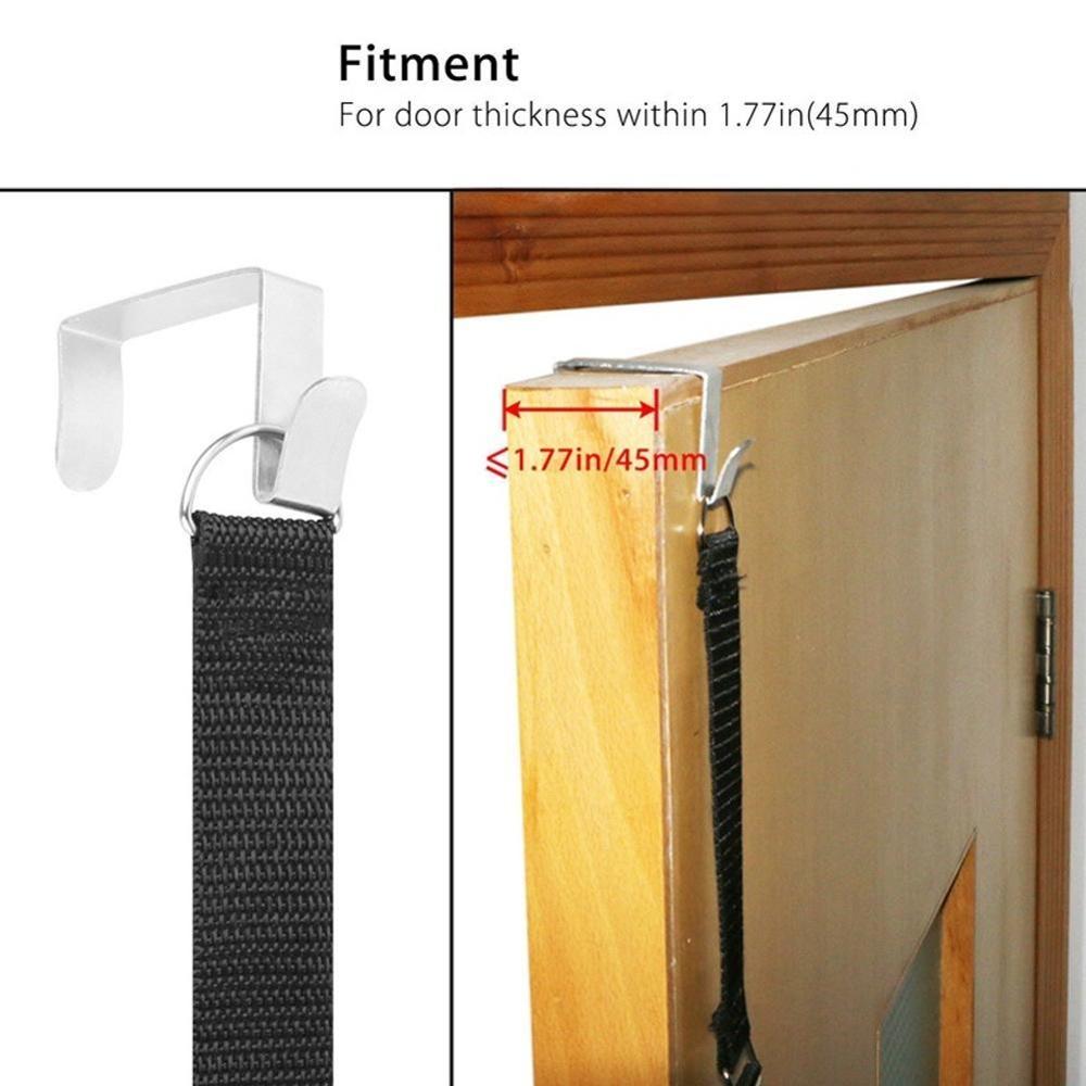 Straps Hanger Adjustable Over Door Hat Bag Rack Hooks Clothes Holder 8 Organizer P5Q7