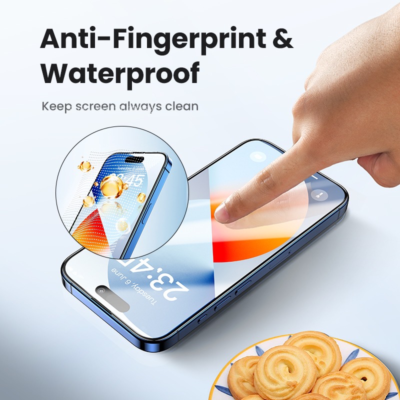 Protector de pantalla de vidrio templado para iPhone, película 9D para iPhone 15, 14, 13, 12, 11 Pro Max, 14 Plus, 11, XR, 2 unidades