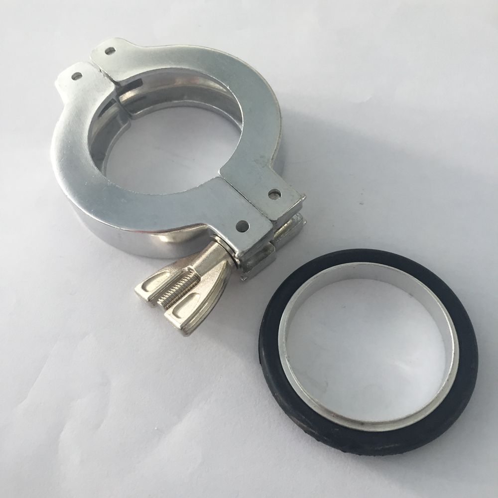 1X Clamp KF-40 Al Vacuum Pump Flange Fitting Parts Contain o-rings Alum bracket