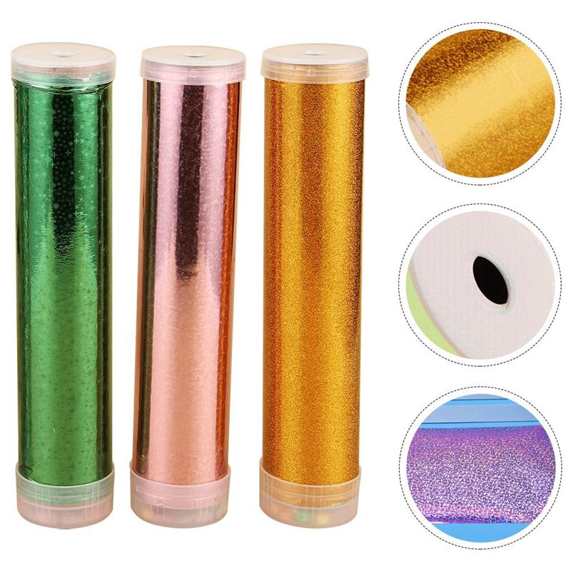 3 Sets Great Interesting Funny Kaleidoscope Making Kit DIY Kaleidoscope Materials