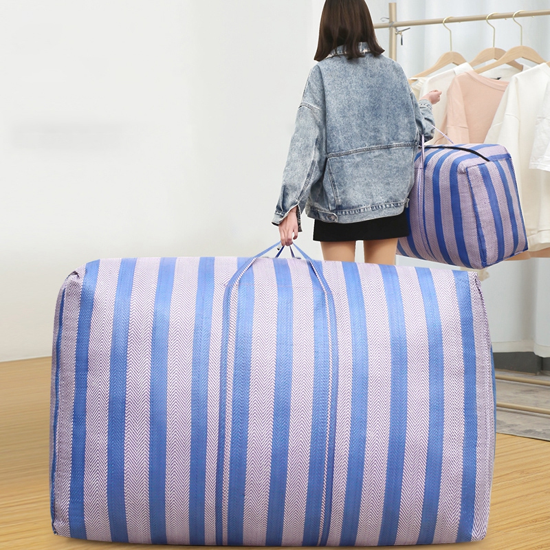 Waterproof Foldable Nylon Luggage Bag Clothes Quilt Storage Bag Quilt Organizer Luggage Package with Zipper Closet Organizer