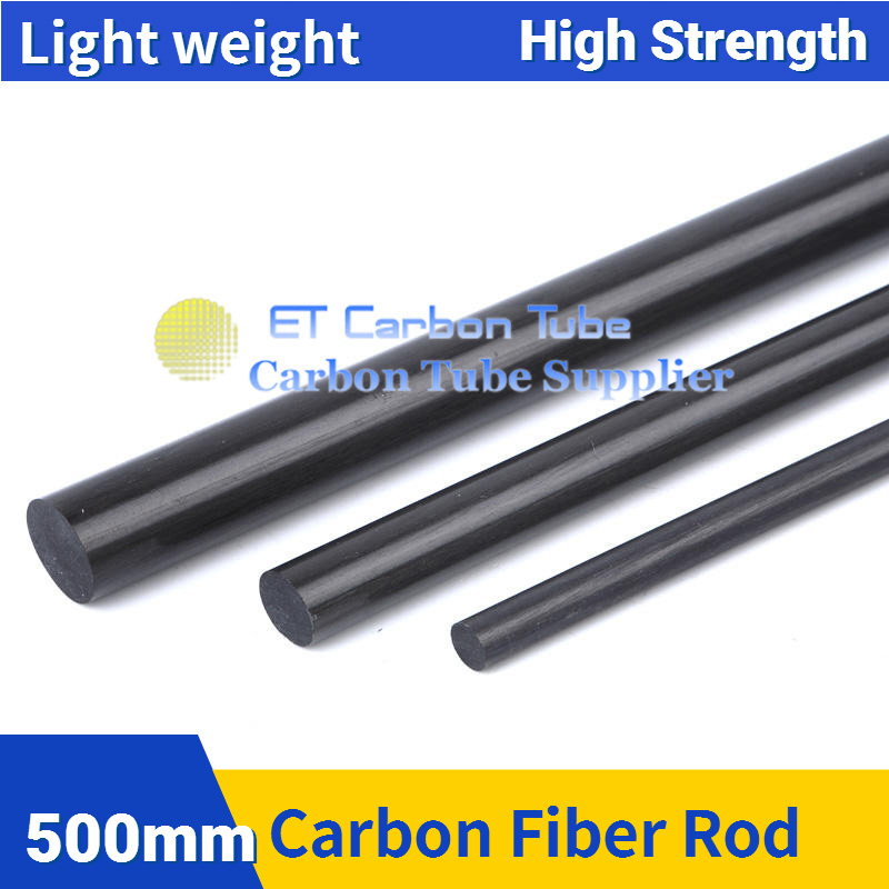 Diametro 1mm 2mm 3mm 4mm 5mm 6mm 7mm 8mm 9mm 10mm 11mm 12mm 14mm 15mm 16mm 18mm 20mm Lunghezza 500mm Aste rotonde in fibra di carbonio solide