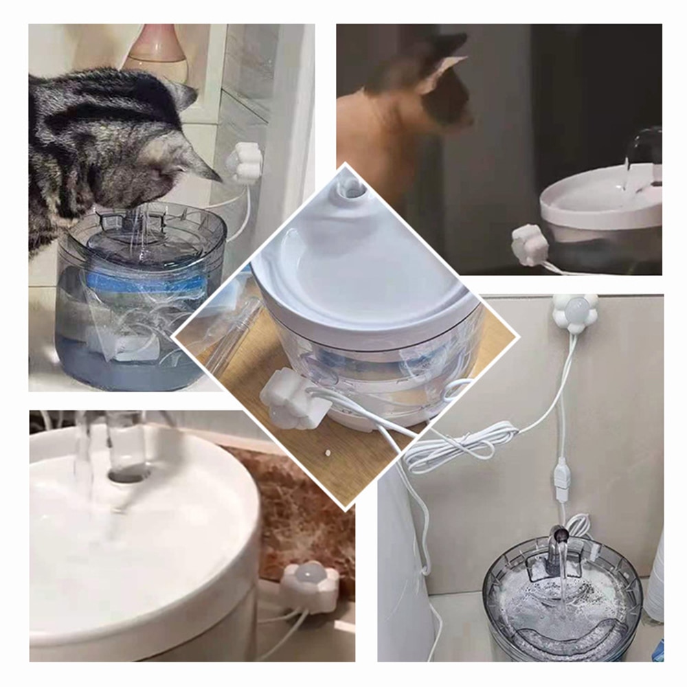 Sensor de movimiento inteligente para gatos y perros, dispensador de fuente de agua, infrarrojo, Usb, Detector Universal de accesorios para mascotas