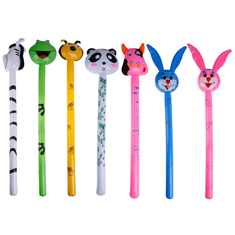 Ballon gonflable en forme d'animaux, marteau, Long, dessin animé, aléatoire, sans blessure, bâton, jouets pour enfants,