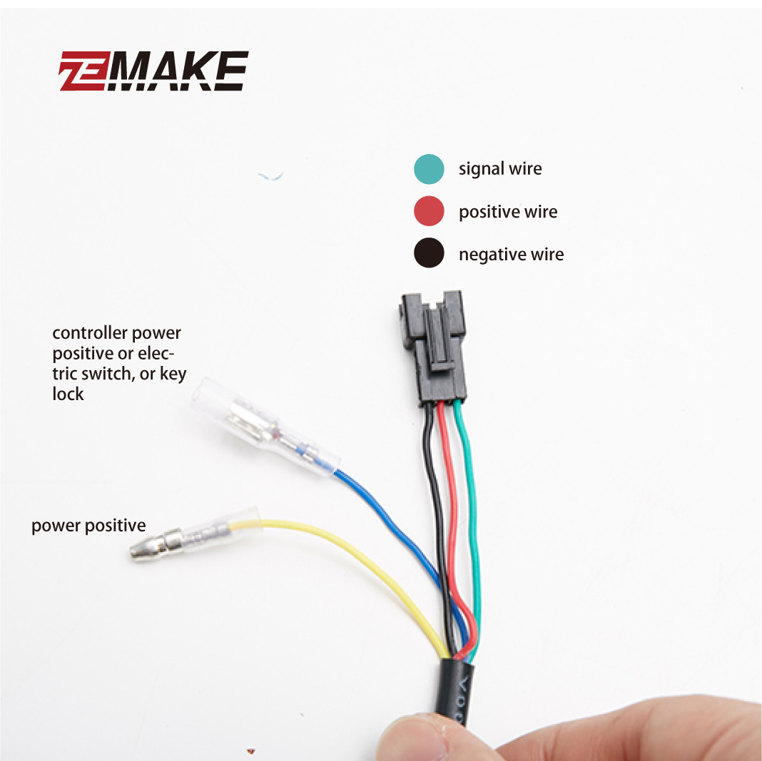Acelerador de giro para bicicleta eléctrica, 12V, 24V, 36V, 48V, 60V, 72V, para e-bike, scooter