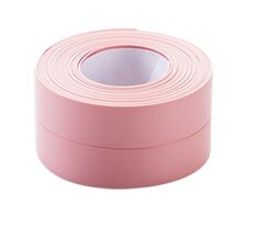 Kök badrum dusch handfat bad tätningslist tejp vit pvc självhäftande vattentät väggdekal för badrum: Rosa / 3.2 mx 3.8cm