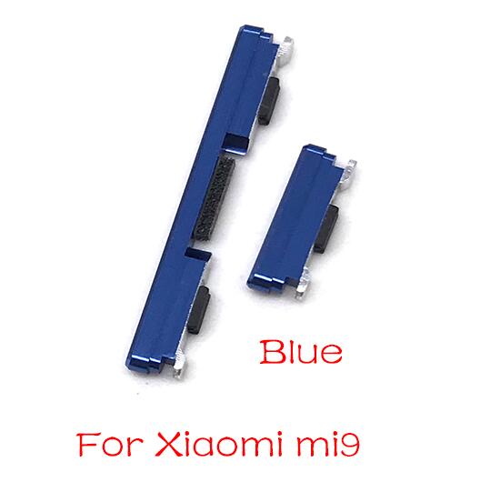 For Xiaomi Mi 9 Mi9 Volume Button Power Switch On Off Button Flex Cable: Dark Blue