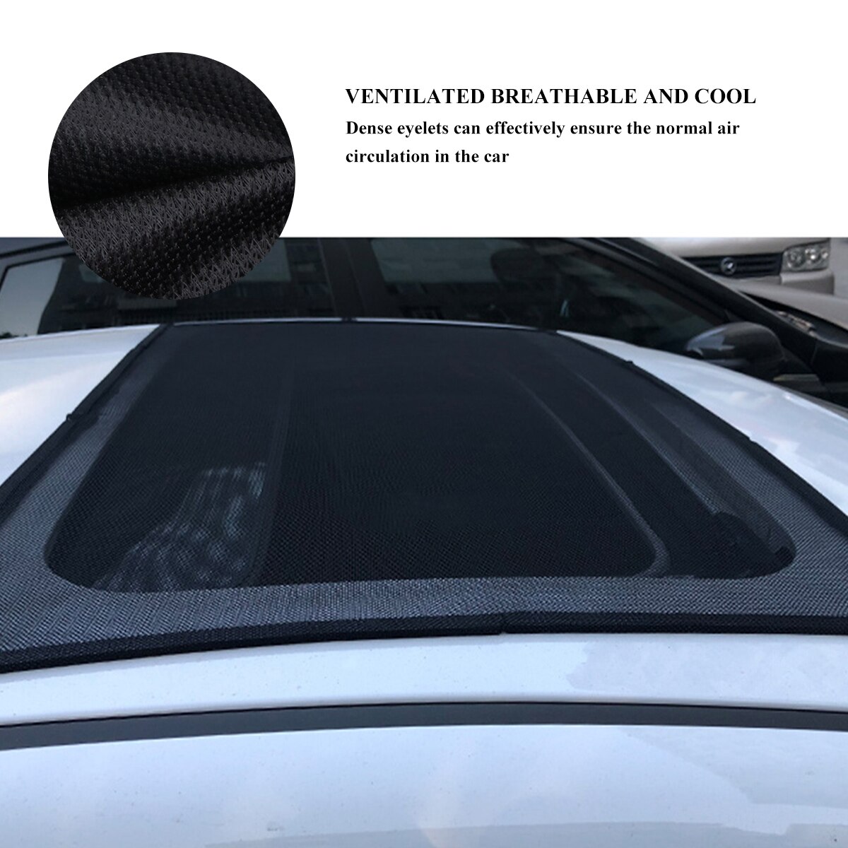 Mosquitera magnética portátil para coche, cortina de gasa transpirable, a prueba de polvo, para techo solar, 1 unidad