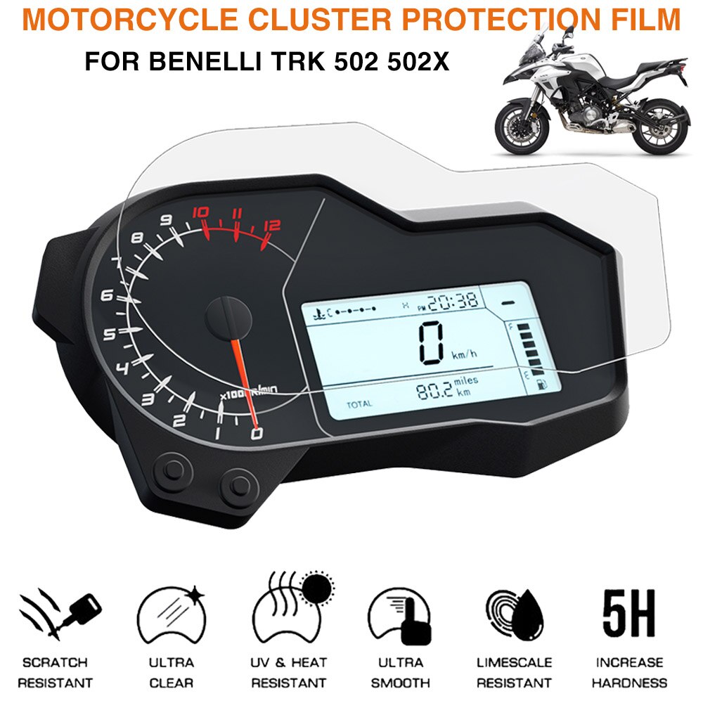 Voor Benelli TRK502 Trk 502X Trk 502 X Snelheidsmeter Speedo Screen Cluster Kras Bescherming Instrument Dashboard Shield