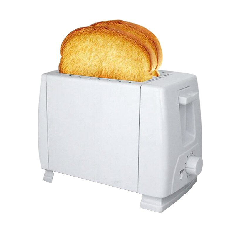 Electrodomésticos tostadora de pan eléctrica de acero inoxidable para el hogar 2 rebanadas máquina tostadora de pan (enchufe estadounidense): Default Title