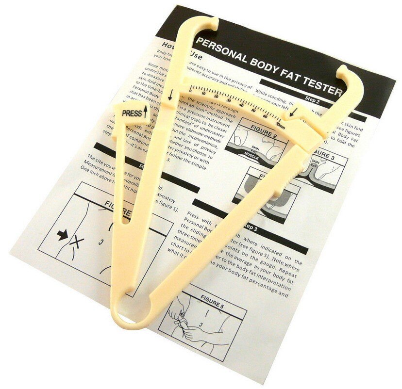 Digital Body Fat Caliper Skin Fold Measurement Fat Thickness Caliper Slim Guide Skinfold Caliper Digital Adipometers: 70mm type