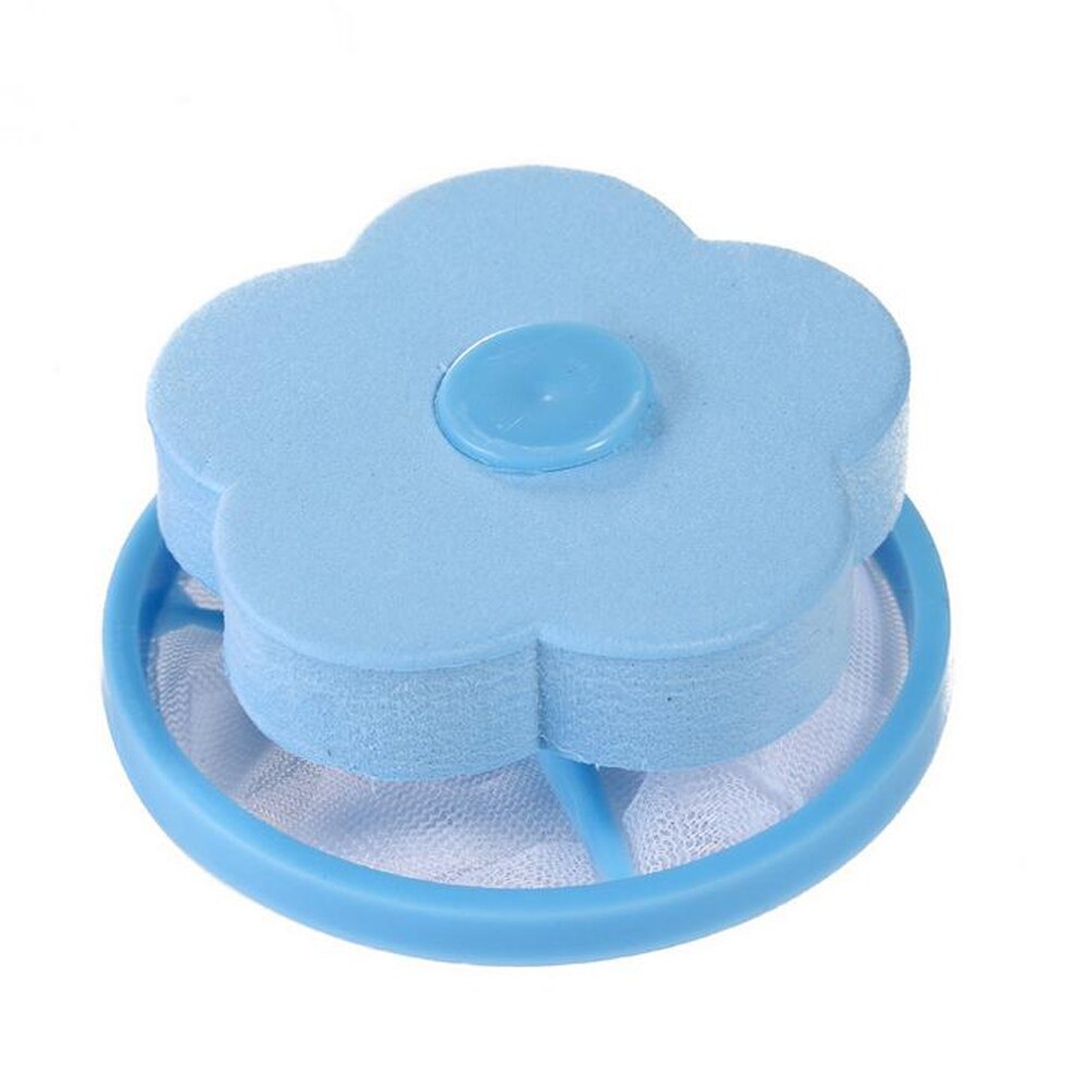 Boule à lessive en forme de fleur, forme flottante, attrape-poils, Machine à laver, dispositif d'épilation par Filtration, outil de nettoyage de la maison: 95x95x45mm b