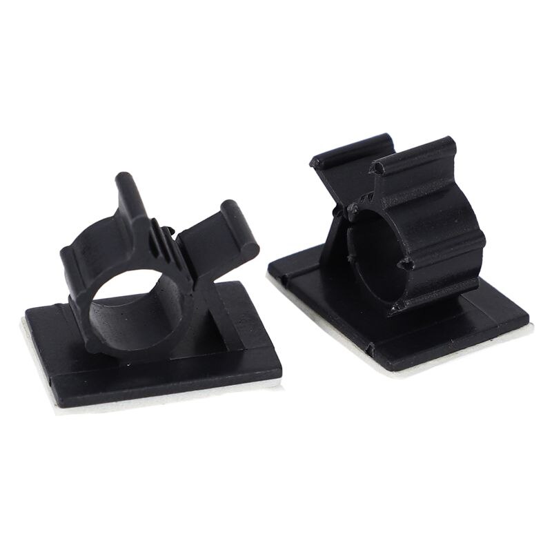 100 st/lot kabel sladd självhäftande fästen clips organizer clamp monteringsområde trådlös kabel clips trådhållare