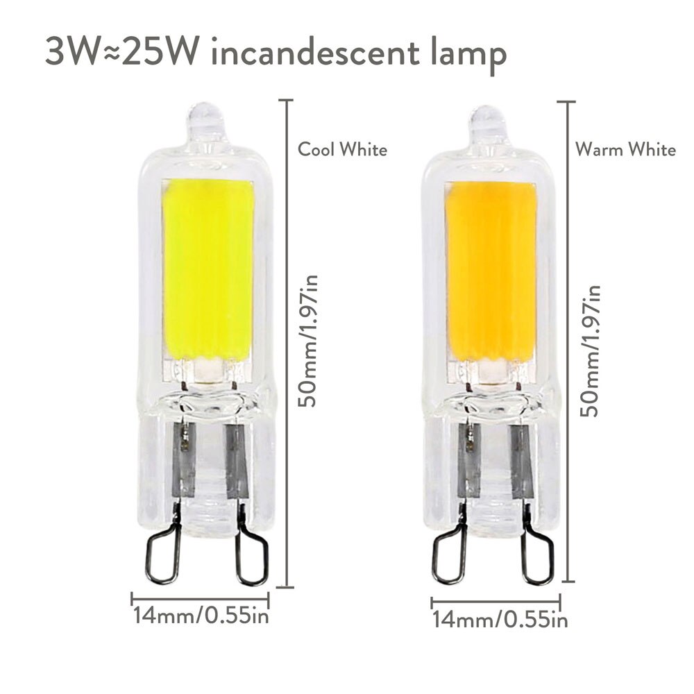 R7S 78mm 118mm COB Glas Rohr LED Keramik 3W 5W 7W 12W 15W 20W Ersetzen Halogen Lampe Leistungsstarke Led Spot Glühbirne: Warmes Weiß / Rot / 2 PC