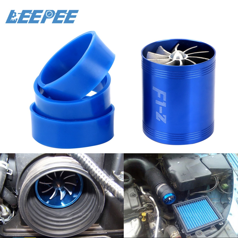 Dla silnika pojazdu podwójna turbina turbosprężarka modyfikacja samochodu akcesoria F1-Z samochód doładowania automatyczny dopływ powietrza oszczędność paliwa gazowego wentylator