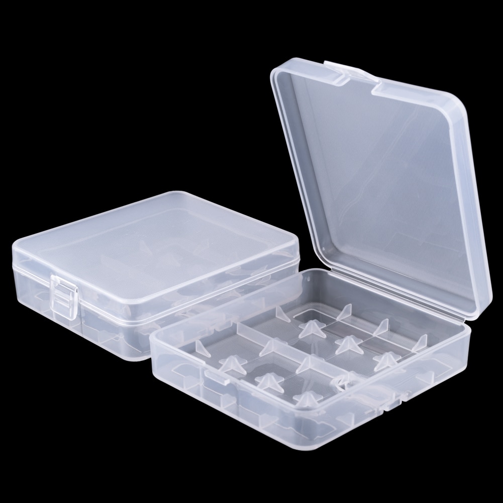 4 Slots Portable Hard Plastic 18650 Batterij Case Houder Storage Box Cover Voor Aaa Batterij Box Container Case Organizer Box case