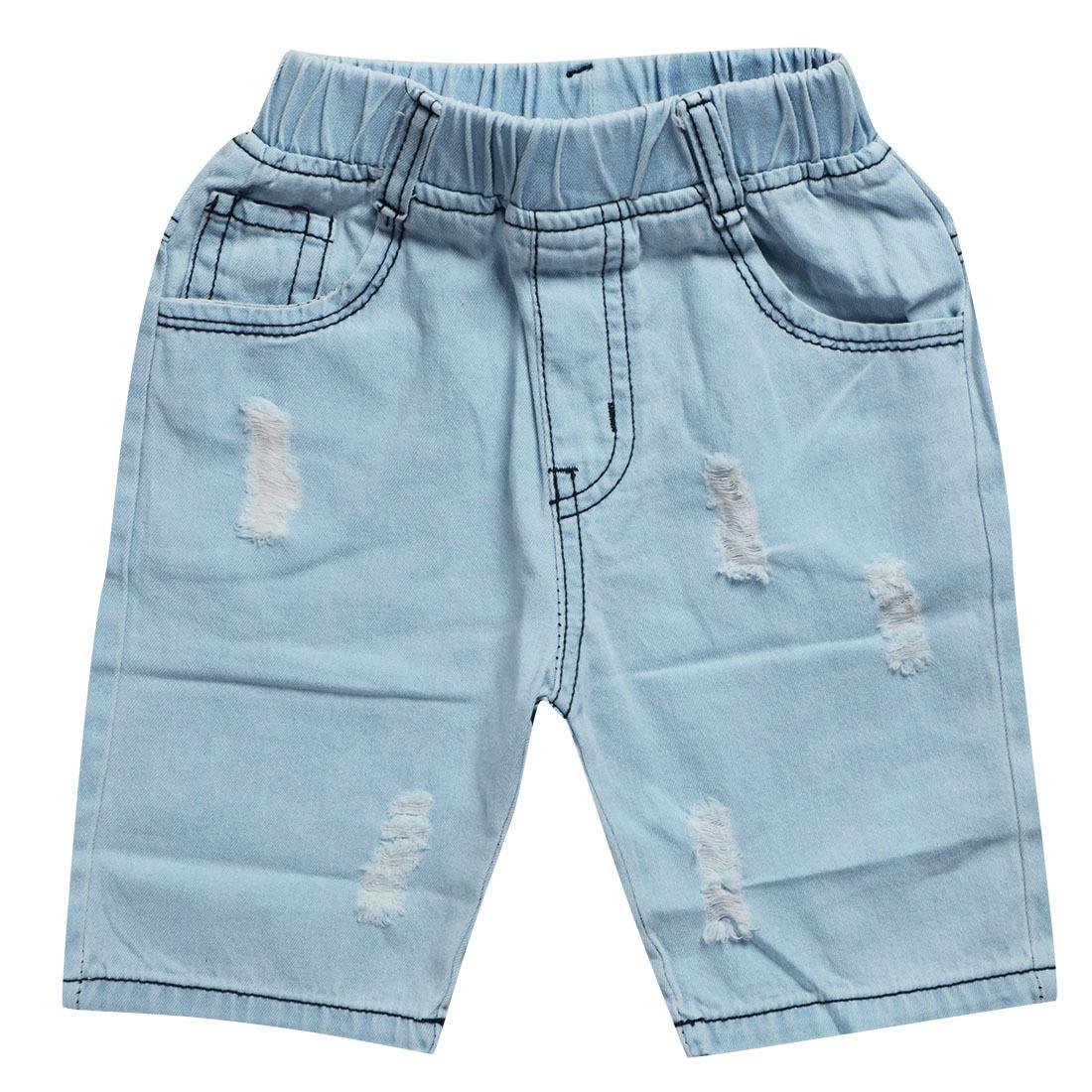 Bebé Shorts verano niño Jean para el bebé pantalones cortos pantalones vaqueros de los pantalones de los niños 6553 2-10Y: 9