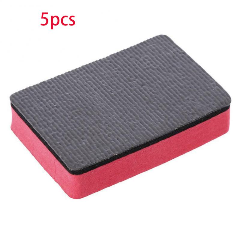 10/5pcs Car Magic Clay Bar Pad Sponge Block Cleaning Eraser Wax Polish Pad Tool Car Wash Sponge: 5pcs
