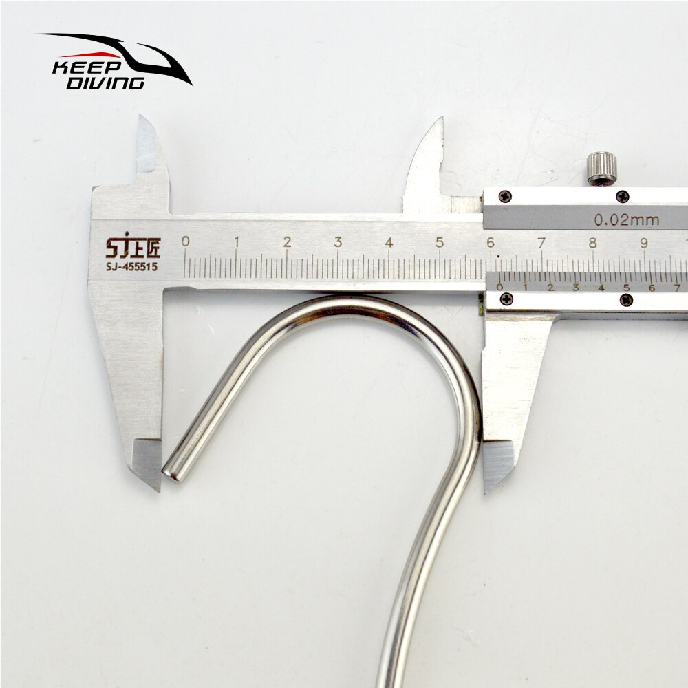 KEEP DIVING Underwater Scuba Diving Single Stainless Steel Reef Drift Hook for Cave Diving BCD Accessories