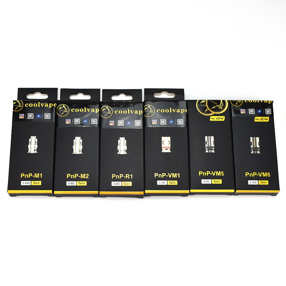 Replacement PnP Coils 0.3ohm PnP-VM1/0.15ohm VM6 Mesh Coil Compatible for Drag X/Drag S/Drag Mini/VINCI X/VINCI Mod Pod Kit