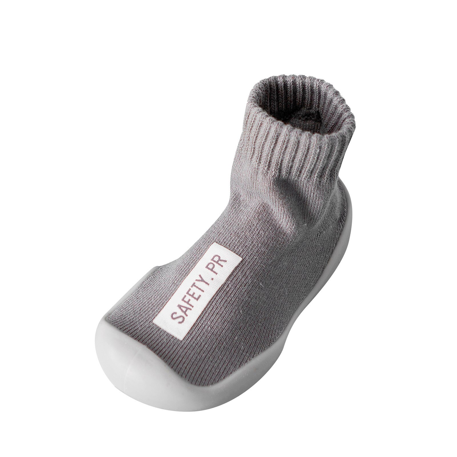 Baby Boy Girl Warm Floor Socks Rubber Sole Shoes Antislip First Walker Soft Cartoon Anti-slip Sole Summer Breathable Sneaker: Gray / 3-4 Years