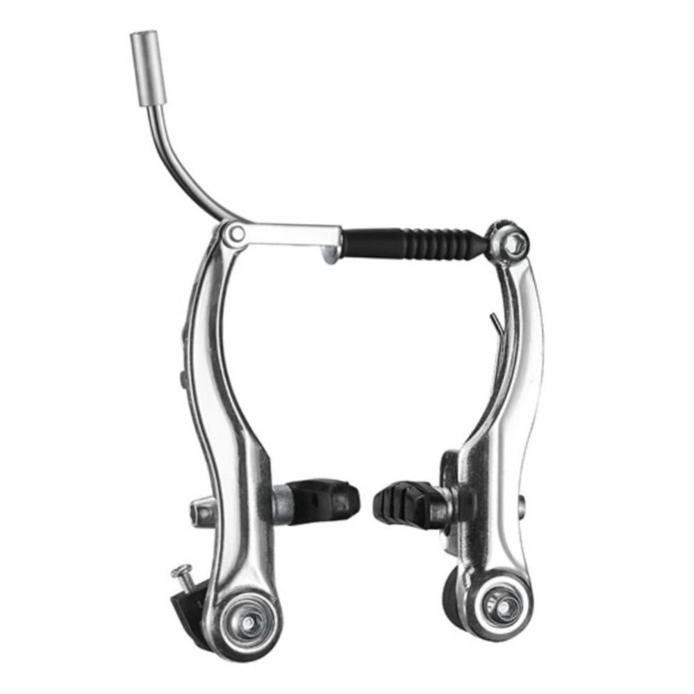 Bike V Brakes for Bikes Linear Bicycle Brake Set Mountain Bike Front and Rear V Brakes Set Replacement Parts: Silver