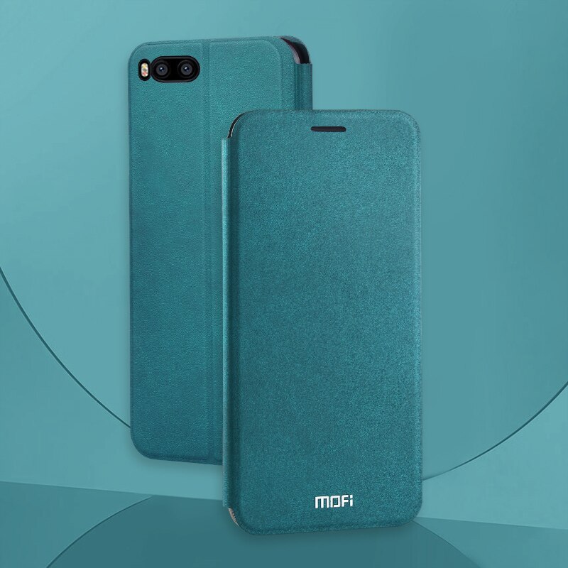 Mofi Slim Flip Case For Xiaomi A2 / For Xiaomi Mi 6X / For Xiaomi Mi 6 Case PU Leather + TPU Silicon Cover Phone Funda Coque: For Xiaomi A2 / Green