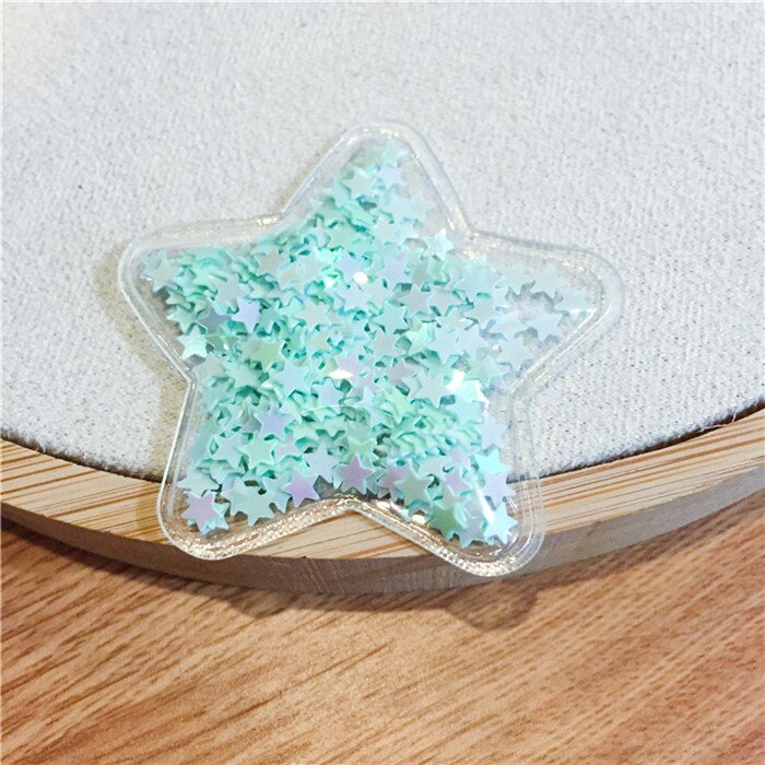 12 stuks/partij multi-stijl transparante bling bling ster vloeiende patches applicaties voor kinderen clip en diy haarspeld accessoires: 3