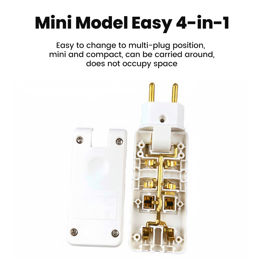 Elough EU-stekkeradapter 2-pins 4,8 mm voedingsadapter Opvouwbaar CN VS naar EU Europa Reisadapter AC-aansluiting converter