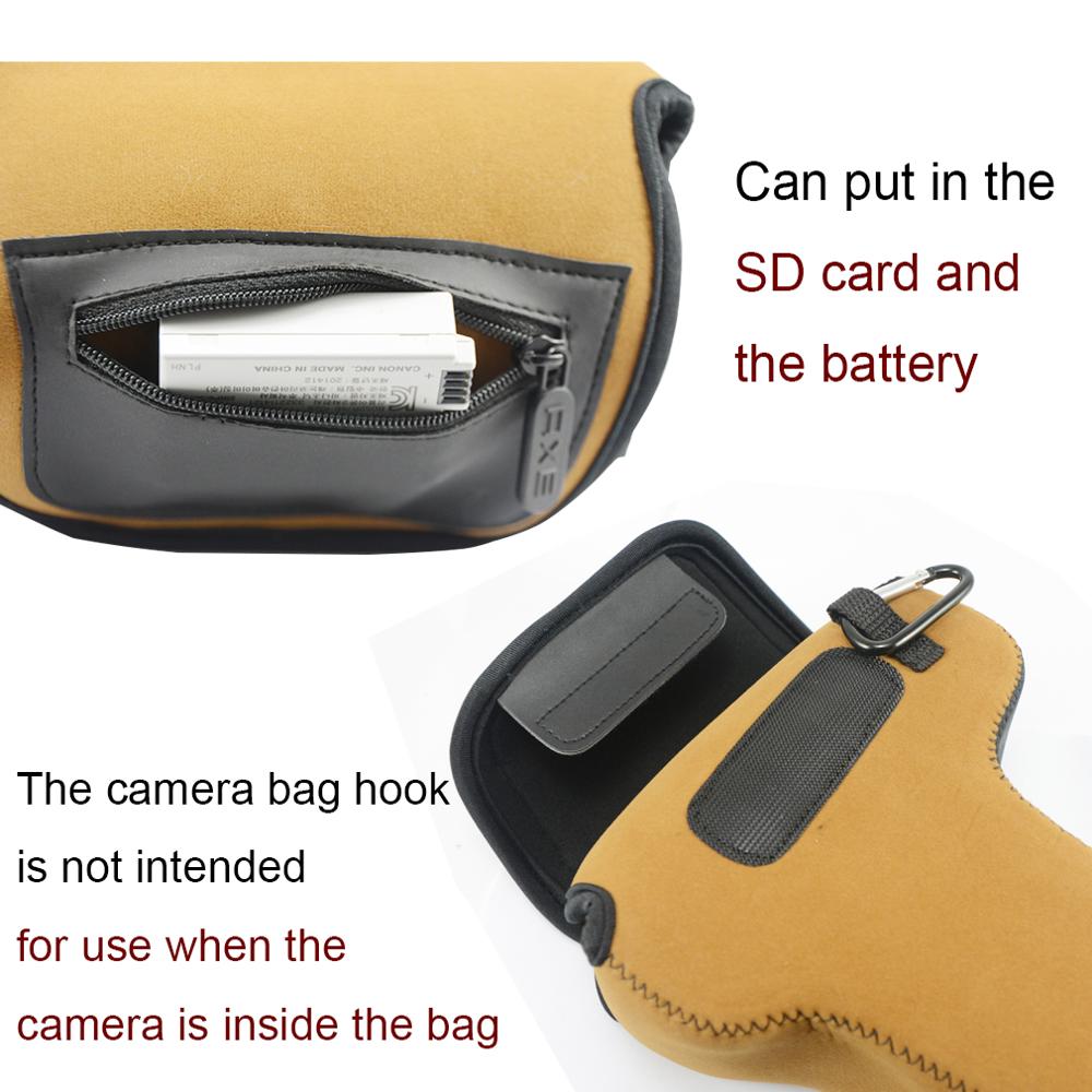 Neopren kamera taske til panasonic lumix dc  g9 g7 g95 g90 g85 g80 g81 g70 g6 g5 gh5s gh5 gh4 gh3 45-200mm 35-100mm 24-105mm