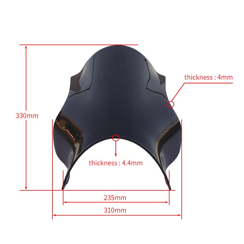 For Suzuki Bandit GSF 600 1200 GS500 GSX1100G VX800 ABS Motorcycle motorbike Windshield/Windscreen+screws Black