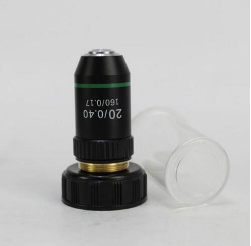 20 Times 195 Biomicroscope System Objective Lens 20X for School Lab Laboratory Achromatic Bio-Microscope Biological Microscope