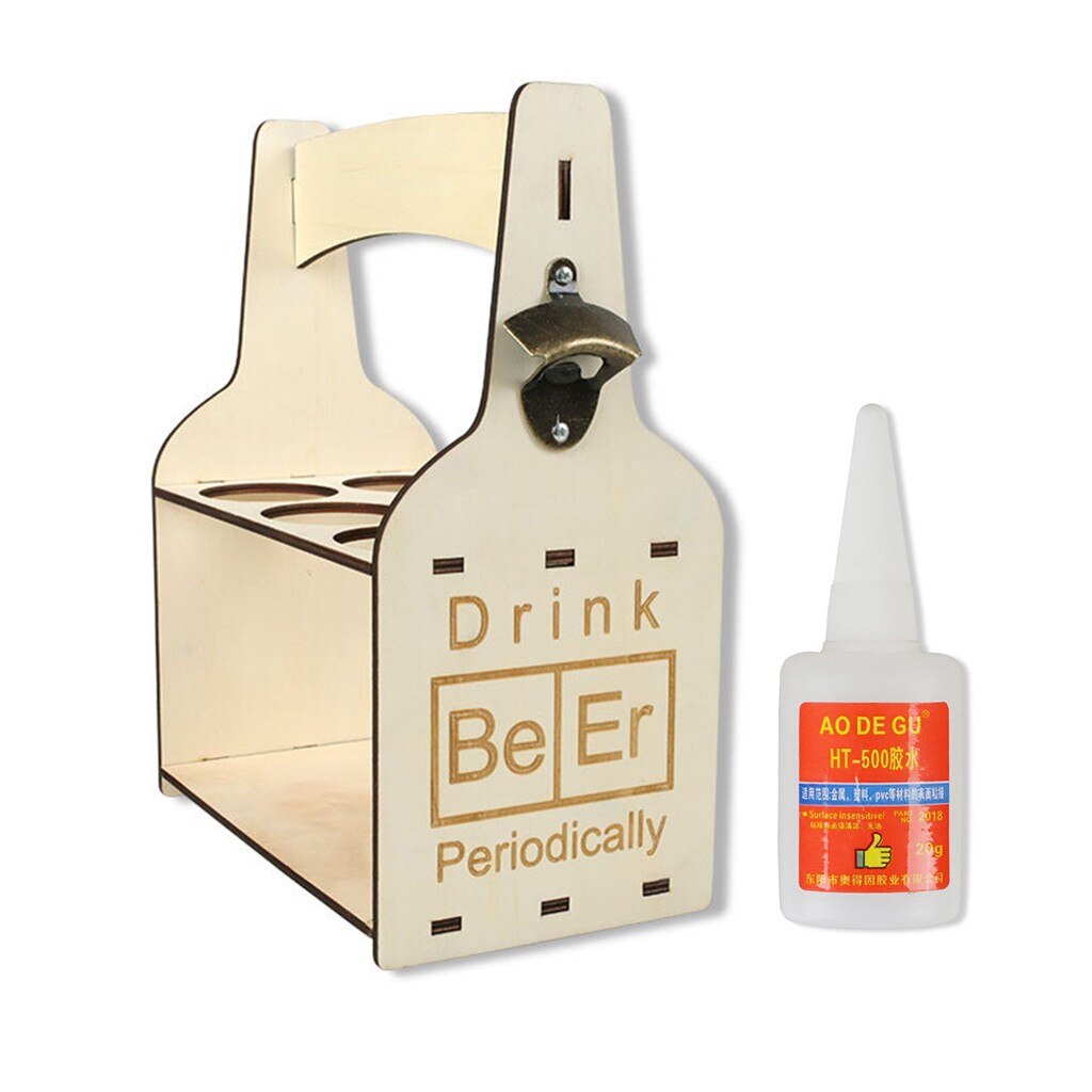 Beer Crate Bottle Carrier Cans Beer Wooden Storage Rack With Handle Bar Accessories Bottle Holder Display Shelf party supplies