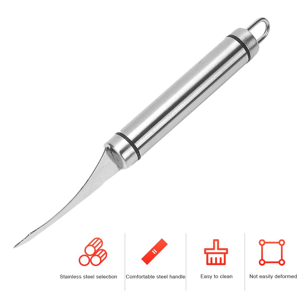 Roestvrijstalen Garnalen Opener Garnalen Lijn Mes Schoon Up Garnalen Lijn Vis Buik Mes Open Garnalen Mes Dunschiller Garnalen keuken