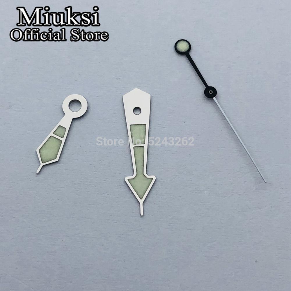 Miuksi watch hands green super luminous hands fit NH35 NH36 movement