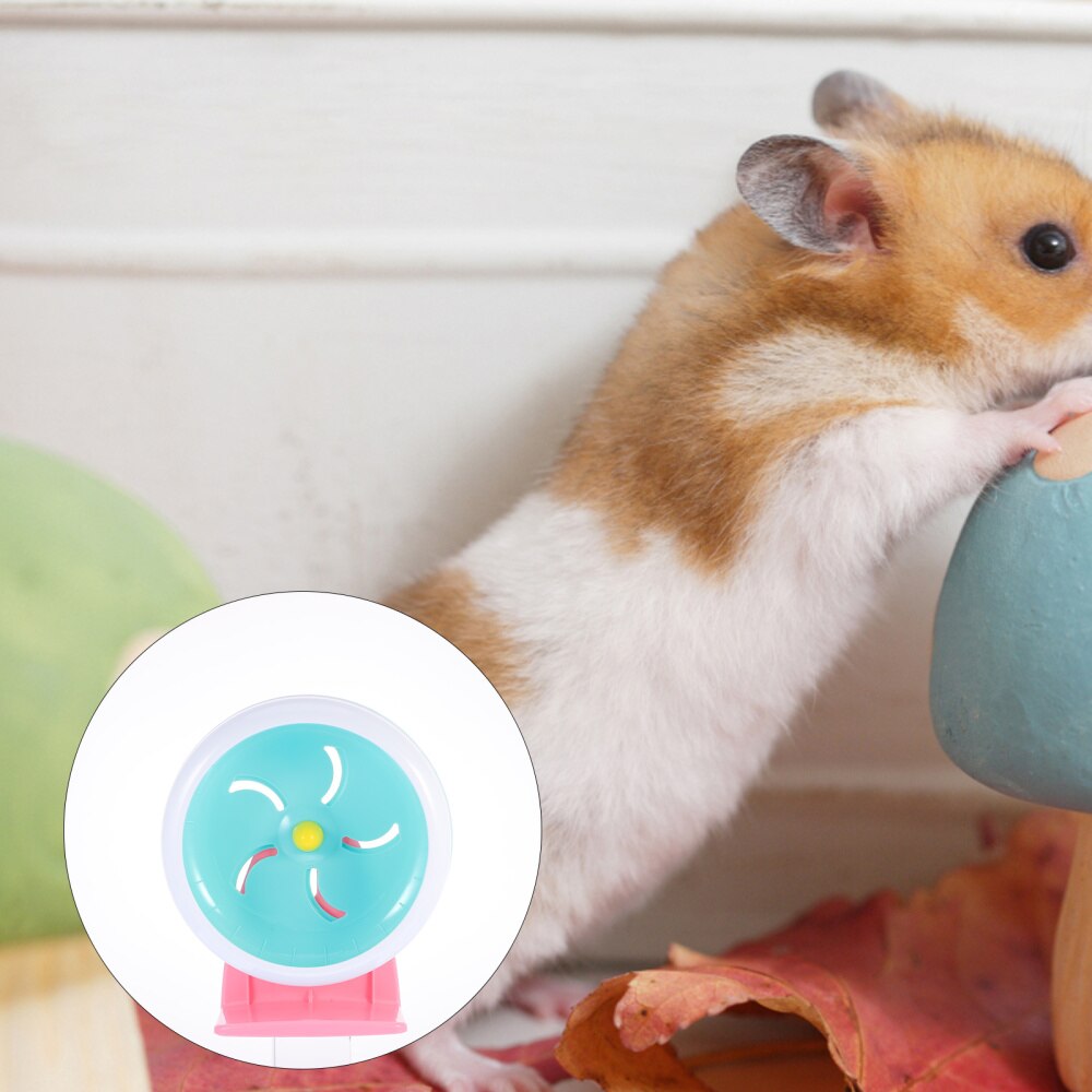 18cm Hamster Running Wheel For Hamster Gerbil Mice Silent Pet Spinning Wheel: Default Title