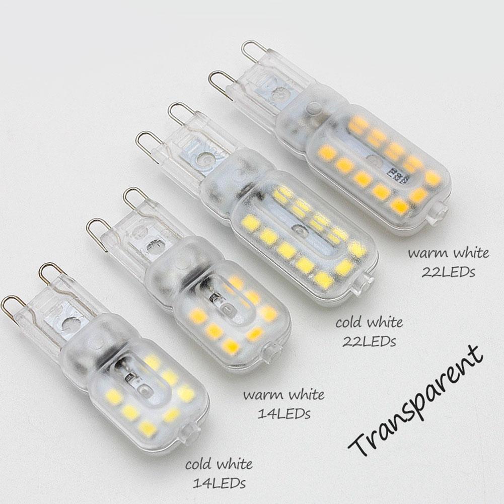 G9 LED Light 220V Dimmable Bulb SMD 2835 Spotlight For Crystal Chandelier Replace Halogen Lamp 360 Degree Lighting