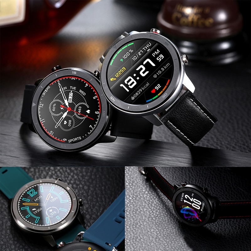 LIGE IP68 étanche montre intelligente hommes fréquence cardiaque surveillance de la pression artérielle plein écran tactile contrôle de la musique Sport Smartwatch