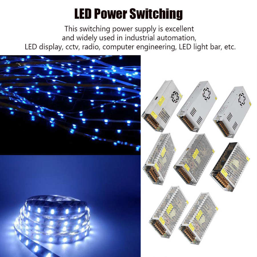 LED Power Supply Switch Driver with Bulb Transformer 100W-500W AC 110-240V to DC 12V LED Driver