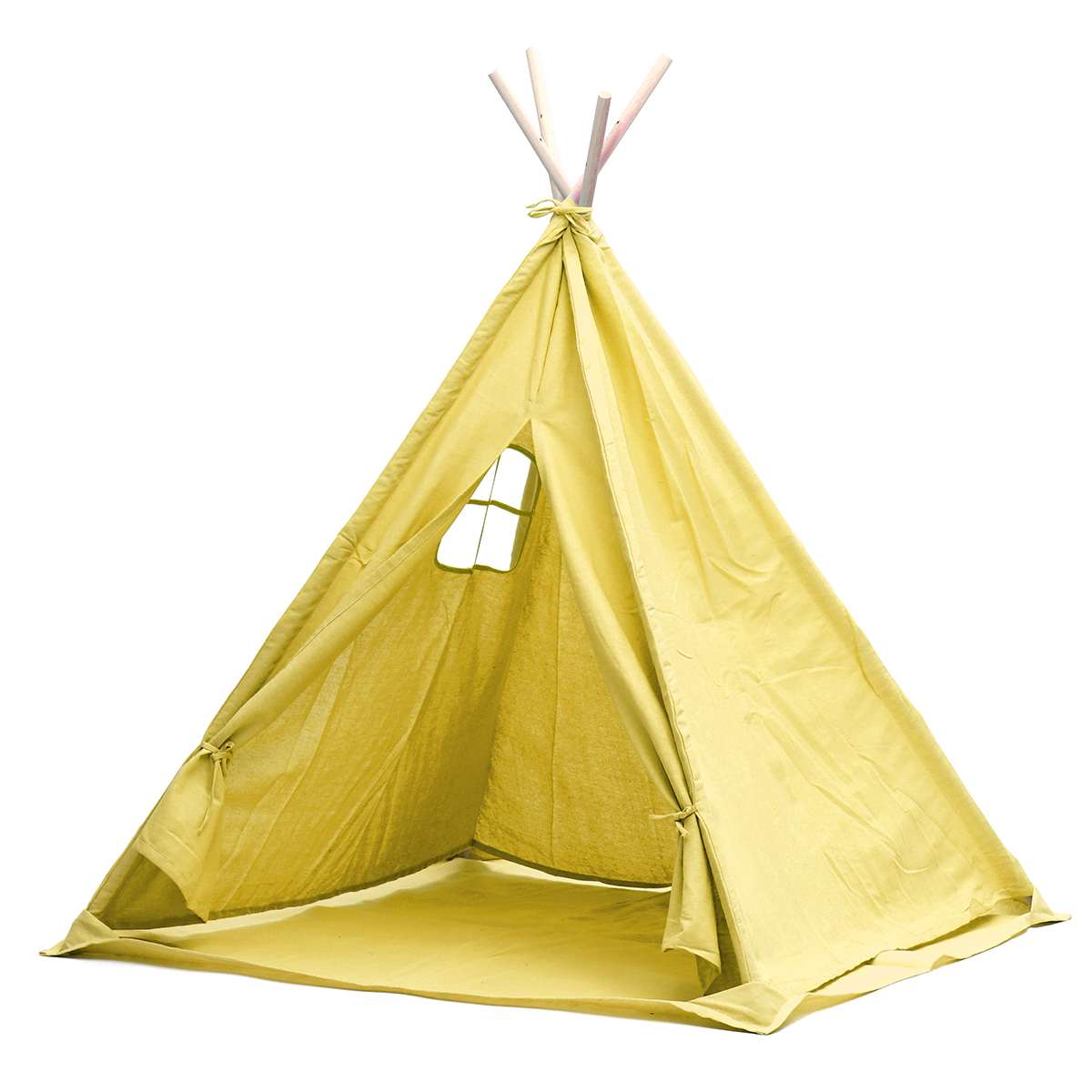 Children's Tent Teepee Playhouse For Kids Portable Infantil House For Children Cabana Kids Tents Decoration Carpet Newborn Photo: 02 Yellow 1.8m