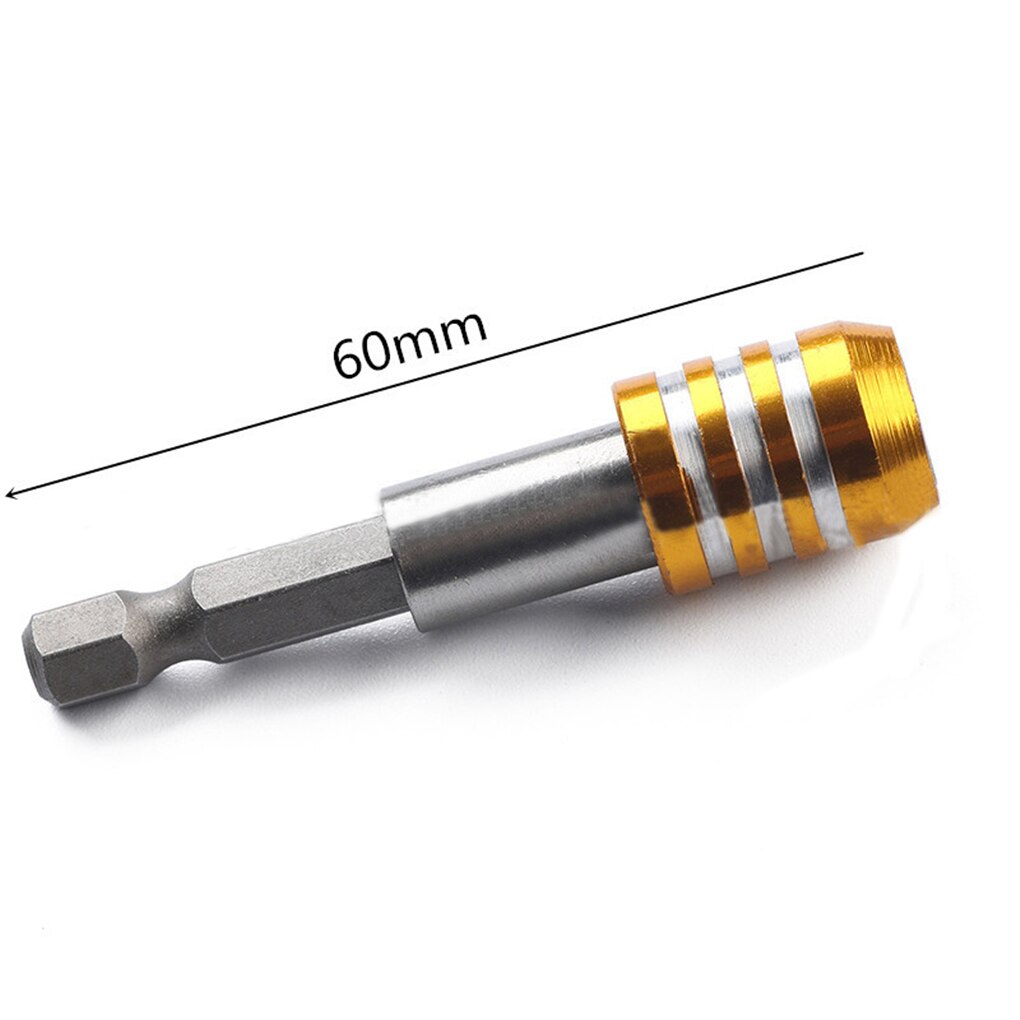 3 stk rustfrit stål magnetisk forbindelse selvlåsende stolpe forlængerstang 60-100-150mm sekskantet skaft 1/4 holdbart elværktøj