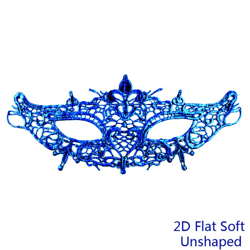 Masques mascarade ajourés en dentelle pour dames | Masques pour bal d'halloween, demi-masques de fête, fournitures de fête, noir blanc #30: TB-2D
