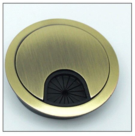 5PCS/LOT Computer Grommet Table Cable Outlet Furniture Hardware Zinc Alloy Desk Wire Hole Cover: Bronze / 60mm